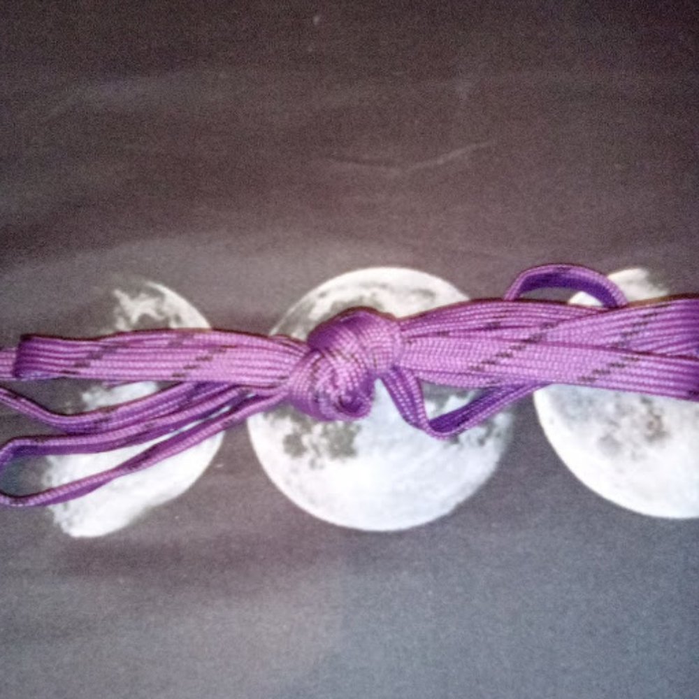 4/ $10 purple and black stripe DC/Converse laces